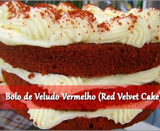 Bolo de Veludo Vermelho (Red Velvet Cake)