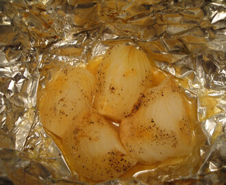 Roasted Onions in Tin Foil