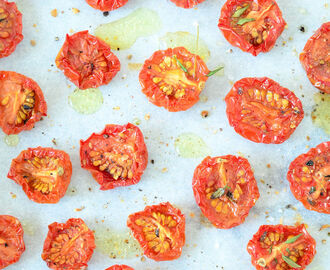 Gedroogde tomaatjes uit de oven