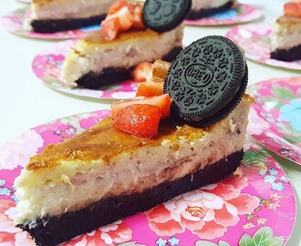 Recept: Oreo aardbeien cheesecake
