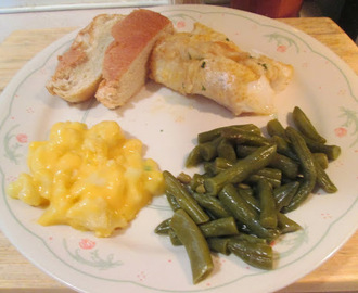 Lemon-Baked Cod w/ Cauliflower with Cheese, Green Beans, and.....