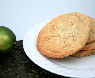White Choc Lime Cookies