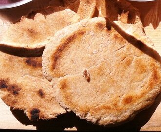 Piadina, azaz olasz lapos kenyér zabliszttel