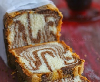 Vanilla And Chocolate Marble Cake, For My Brother On Rakshabandhan