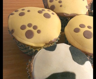 Saftiga cupcakes med djurmotiv