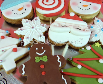 Ricetta Gingerbread (pan di zenzero) e biscotti di Natale decorati con pasta di zucchero e ghiaccia