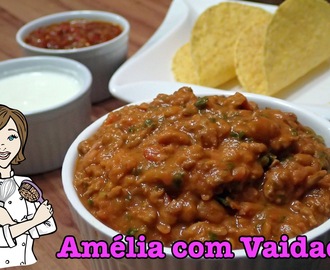 Chili com Carne - para tacos e burritos mexicanos