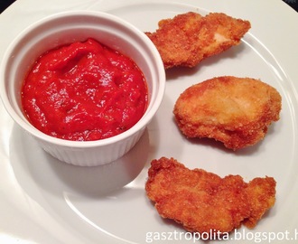 Gyorséttermi kedvenc: Csibefalatok házi ketchuppal