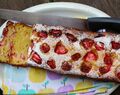 Zondige zondag: Rabarber-ricottacake met aardbeien #foodblogswap