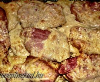 Kép: Sajtos rakott csirkemell recept Barbi konyhájából - Receptneked.hu