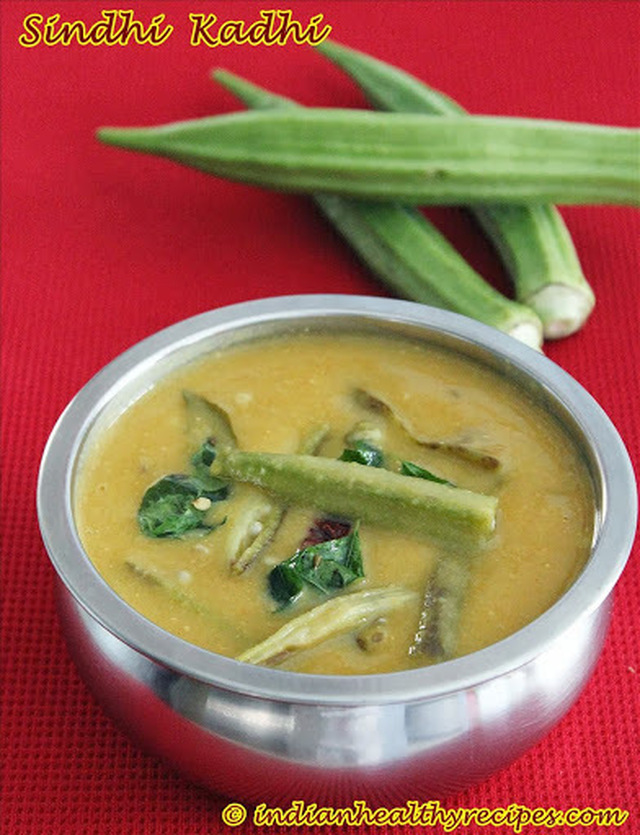 Sindhi Kadhi Recipe (no onion, no garlic dal recipe)