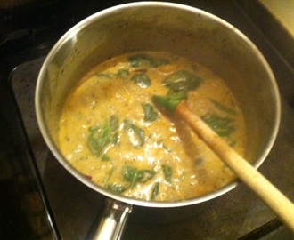 Creamy spinach & coconut curry recipe