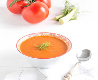 Zomers venkel tomaten soepje, lekker!