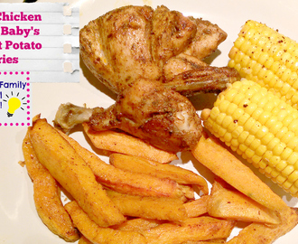 Jerk Chicken with Spicy Sweet Potato Fries