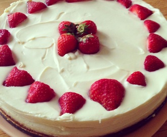 White Chocolate & Strawberry Cheesecake