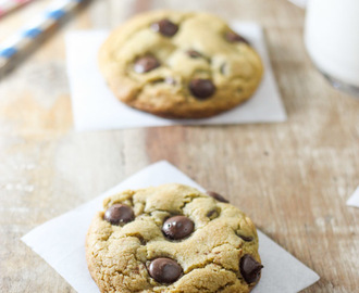 Cookies macios com gotas de chocolate