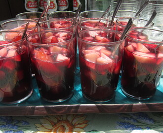 Ice Cold Sangria Fruit Salad Keeps Everyone Cool and Happy