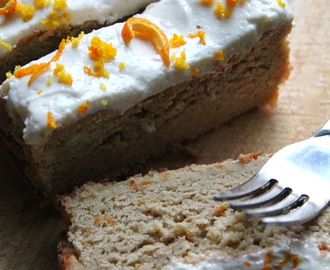Orange Loaf Cake With Cream Cheese Frosting (Gluten-Free, Low Carb)
