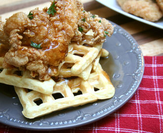 Spiced Chicken and Waffles