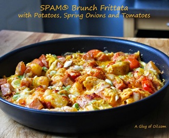 SPAMTASTIC™ Brunch Frittata with Potatoes Spring Onions and Tomatoes