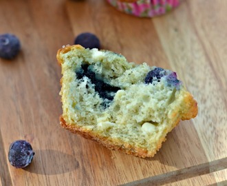 Lemon, White Chocolate and Blueberry Muffins