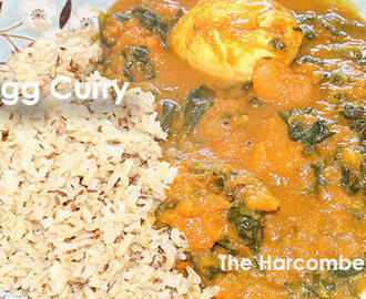 Butternut squash and egg curry