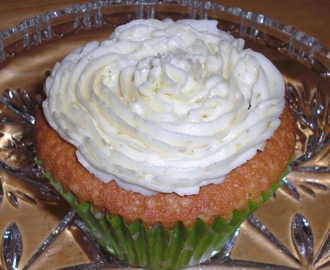 Lime cupcakes med lime frosting