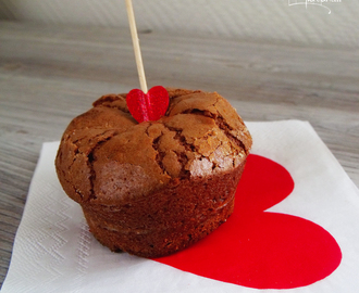 Saint Valentin : Moelleux chocolat noir et cœur fondant de framboise