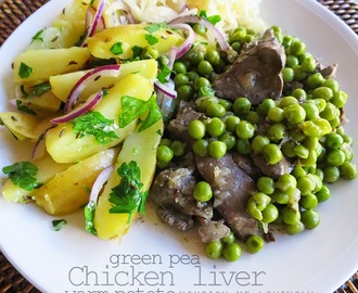 Green pea chicken liver
