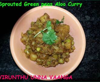 SPROUTED GREEN PEAS ALOO CURRY