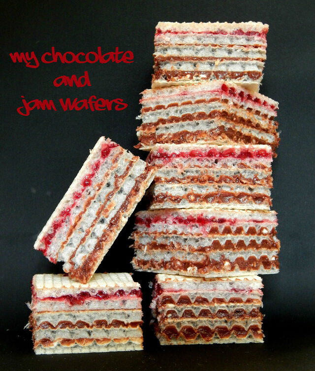 What’s Cooking – Chocolate and Jam Wafers