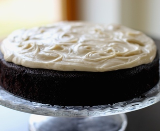 Guinness Chocolate Cake with Brown Butter Cream Cheese Icing