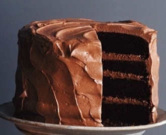 Amerikans hög chokladtårta