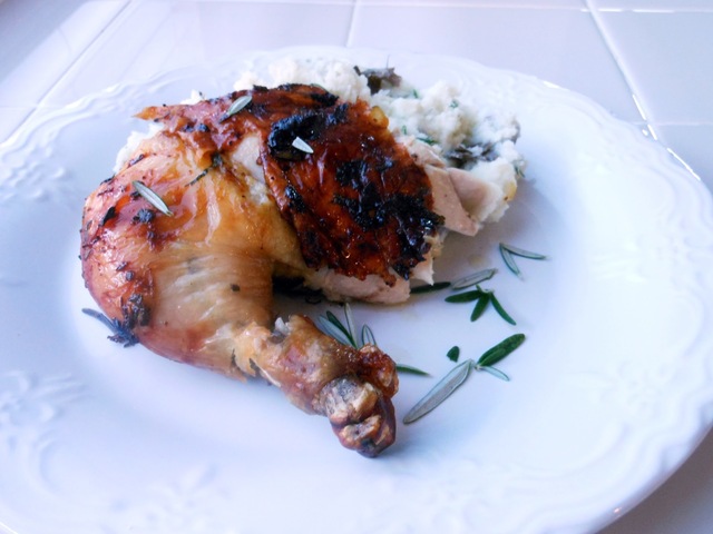 How to Roast a Chicken - Roasted Chicken with Lemons and Rosemary