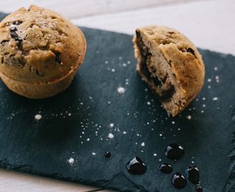 Muffin à la framboise et aux pépites de chocolat