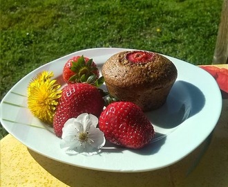 Tavaszi epres, citromos paleo muffin