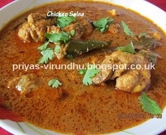 Chicken Salna/Thattukadai Chicken Salna