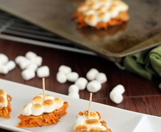 Mini Sweet Potato “Casseroles” with Vegan Marshmallows (featuring the Inspiralized bun!)