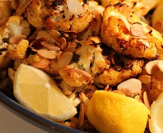 Spiced Roasted Cauliflower with Toasted Almonds