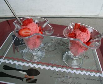 recette du jour: Sorbet à la fraise  au thermomix de Vorwerk