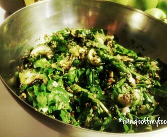 VEGAN VIBES: Tijd voor een frisse salade! #spinazie #quinoa en #avocadopesto!