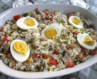 Ricetta Insalata di riso verdure e uova