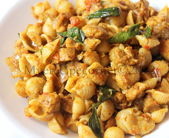 Indian style Chicken Pasta Recipe