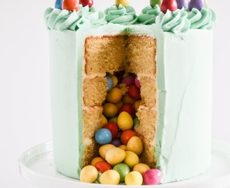 Mini Easter Eggs Vanilla Pinata Cake