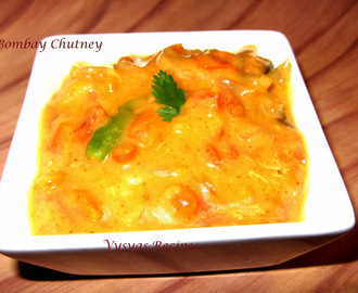 Bombay Chutney - Side Dish for chapathi Poori idli Dosa  - Besan Chutney
