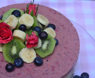 Blueberry Breakfast Cheesecake (vegan)