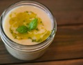 Chilled Corn Chowder With Basil Chili Oil