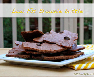 Low Fat Brownie Brittle