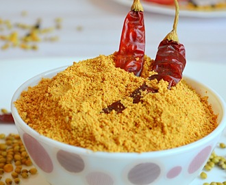 How to make Sambar Podi at home / Homemade Sambar Powder / Step-by-Step: