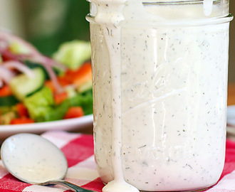 Simple Homemade Buttermilk Ranch Salad Dressing
